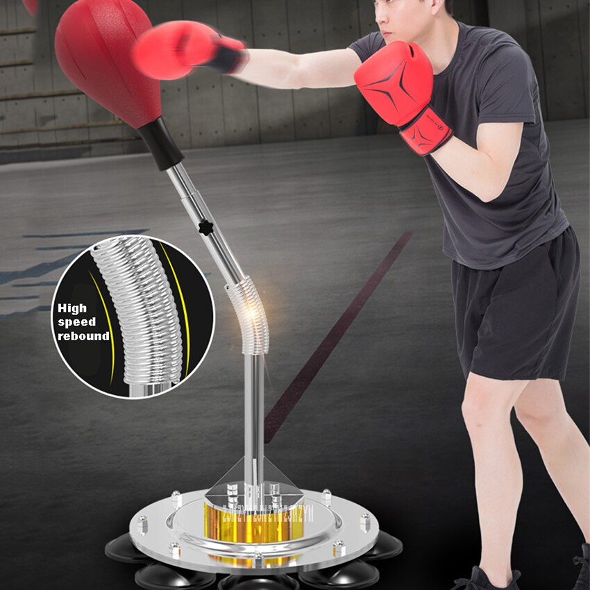 Bokszakset, Reflexbokszak Voor Kinderen En Volwassenen, In Hoogte Verstelbare Bokszakkenset Met Bokshandschoenen En Standaard Workout Speedbag Voor Training In De Homegym 43 X 43 X 146 Cm P 010274529379