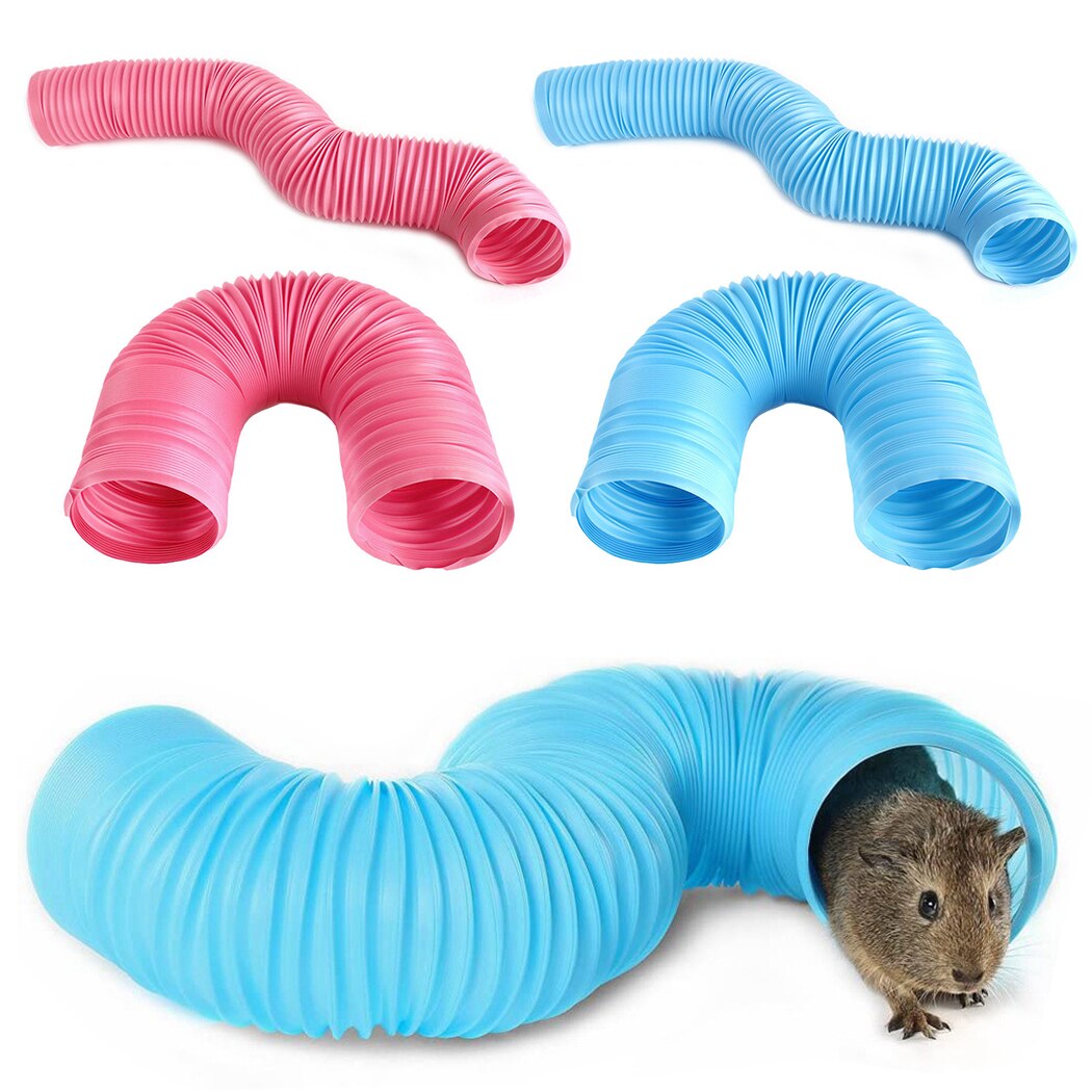 Hamster Tunnel Kleine Ebene Klettern Rohr Faltbare Kunststoff Haustier Tunnel Frettchen Igel Guinea Schweine Rohr Hamster Zubehör