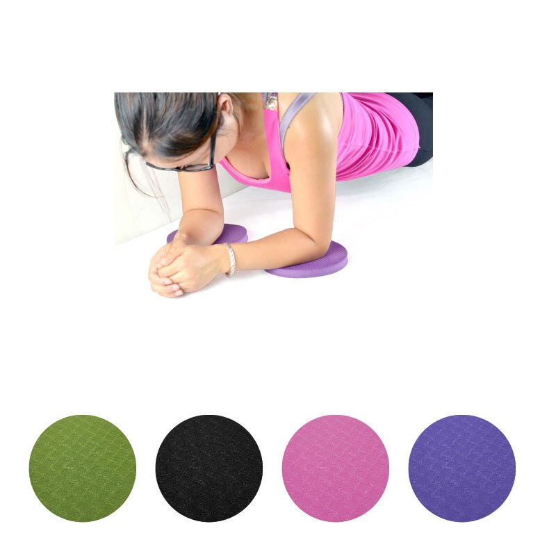 Runde yogamatte, praktisch zum mitnehmen, rundes yogapad für sport, balance und training, rutschfest, dickwandig