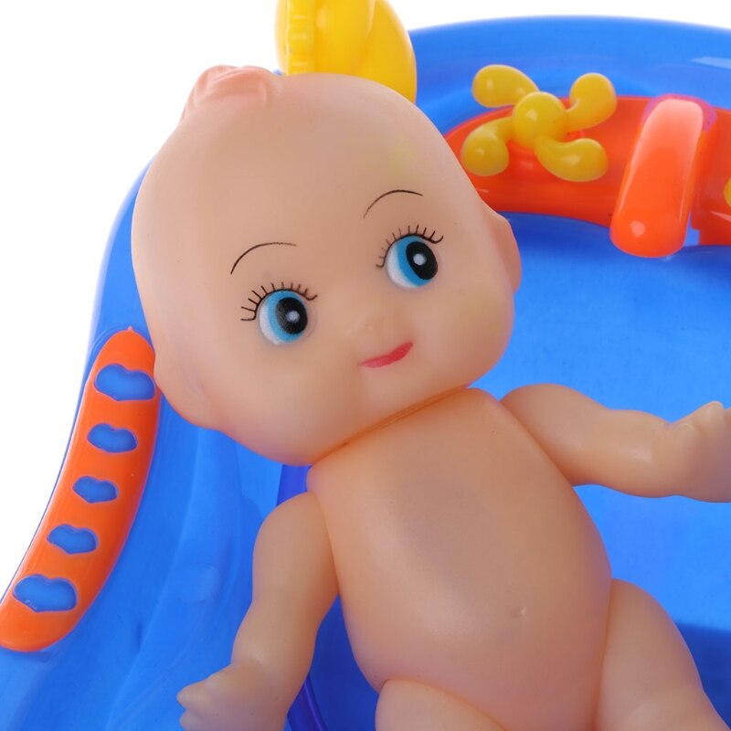 Bathtub With Baby Doll Bath Toy For Child Water Floating Toys Early Educational L4MC