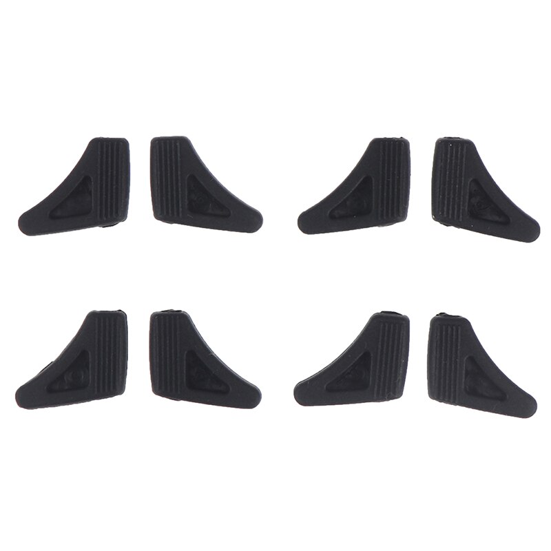 4 paires anti-dérapant oreille crochet porte-lunettes lunettes couleur unie Grip Temple pointe support pour enfants lunettes de soleil lunettes de lecture: black