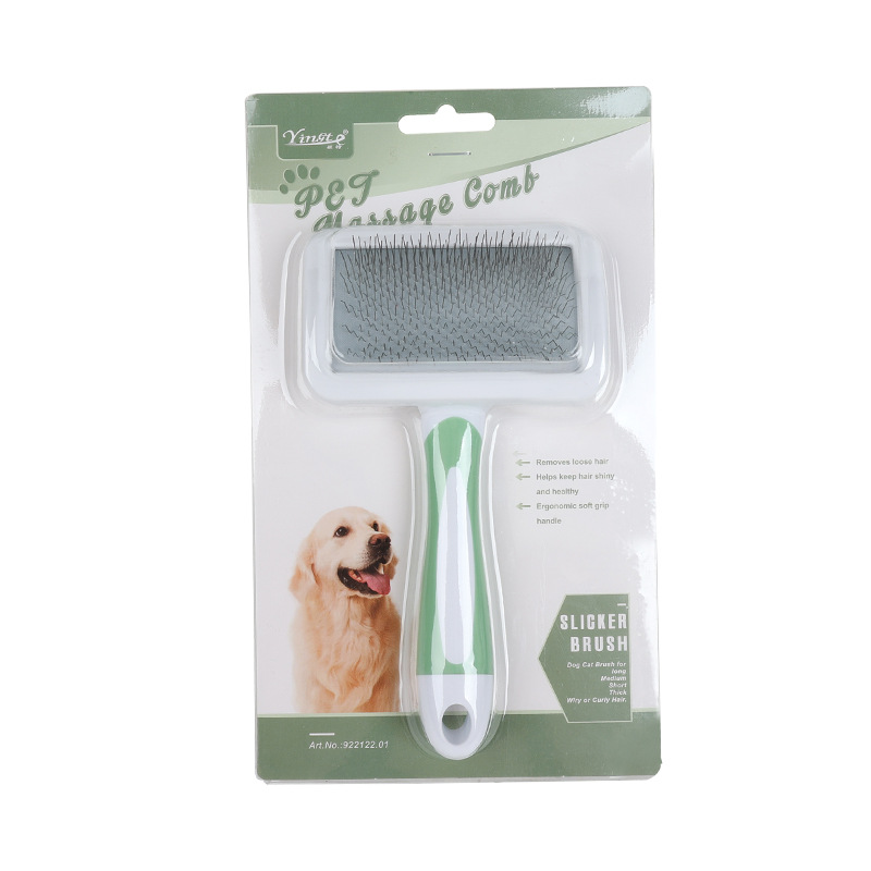 Peine para quitar el pelo de mascotas, cepillo para perros y gatos, aseo de pelo largo, cepillo para gatos de interior, removedor de pelo, limpieza, rebanador de belleza, suministros para mascotas