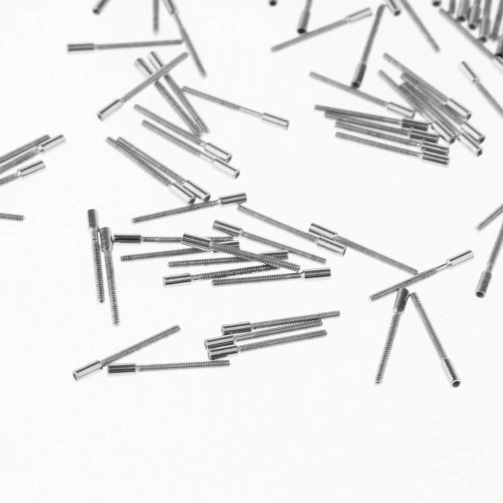 100 Stuks Horloge Gereedschap Opening Horloge Repair Tool Terug Opener 8mm Tap Threads Stem Extension Extenders voor Horloge Reparaties gebroken Stengels