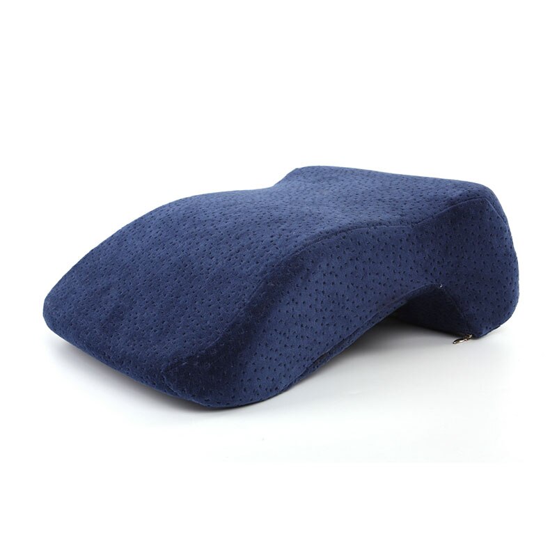 Espuma de memória viagem nap travesseiro sete-em forma de dormir na mesa almofada suporte de cabeça anti-mão dormência travesseiro crianças nap travesseiro: Blue