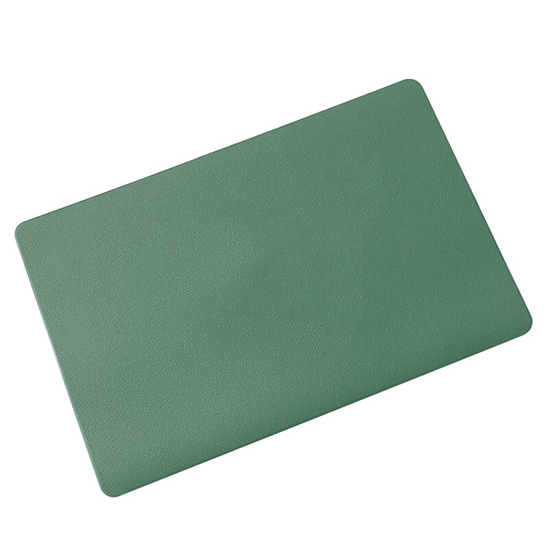 Extra Grote Siliconen Mat Hittebestendige Blad Waterdicht Pad Keuken Teller Protector Vinyl Craft Matten Antislip Tafel Placemat: green
