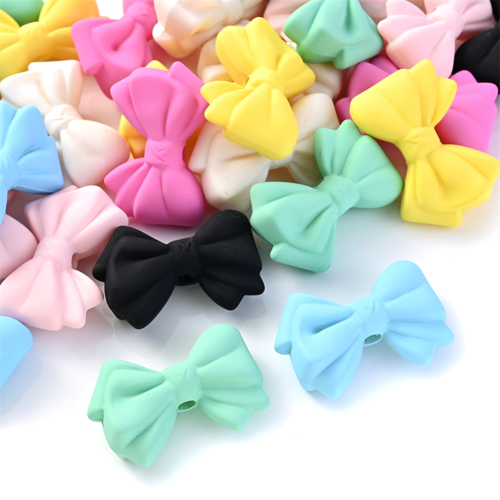 5 uds. Cuentas de nudo de lazo de gran tamaño, cuentas de joyería con lazo acrílico Multicolor para hacer joyas, pendientes, collar, colgante de cadena para teléfono