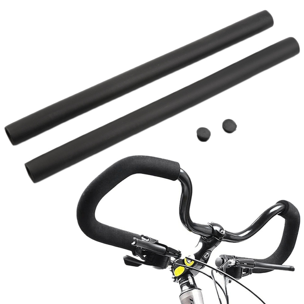 Gaine en mousse de caoutchouc souple pour guidon de VTT,accessoire de cyclisme, toucher spongieux, 2 pièces,