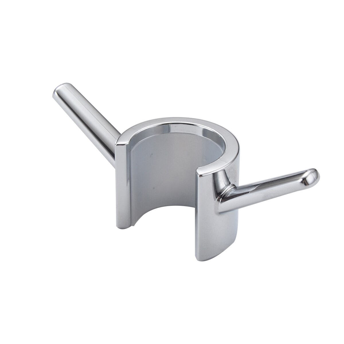 Shower Rod Towel Hook Shower Pole Hook for Towel Hook Bathrobe and Loofah Electroplating Finish