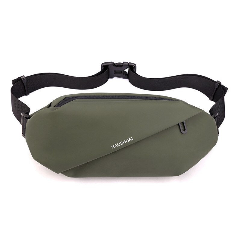 Casual, Fanny Pack, bolso bolsas bolsa de pecho Hombre de bolso de la cintura los hombres bolso hombre bolso bolsos con forma de Banana cremallera titular de teléfono de bolsa de: Verde militar