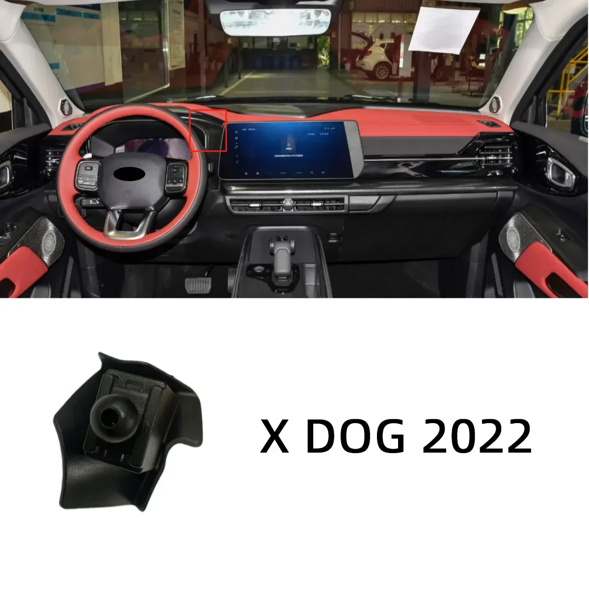 Car Phone Holder Bracket Special Base For Haval XY Jolion H2 H4 H5 H6 Sport Coupe H7 H8 H9 F5 F7 F7X Dargo Husky Chitu M6 Plus: WHITE