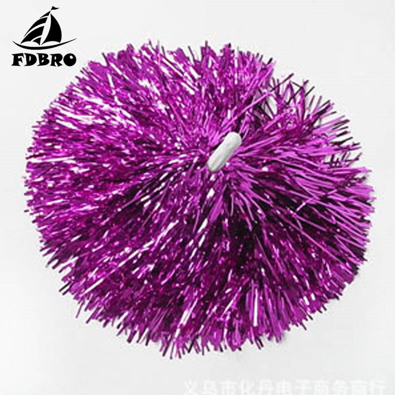 FDBRO 3Pair/Cheering pompom Flower Cheerleaders Ball Bouquet Cheerleaders Hand Flowers Rings and Plastic Handles for Sport Match