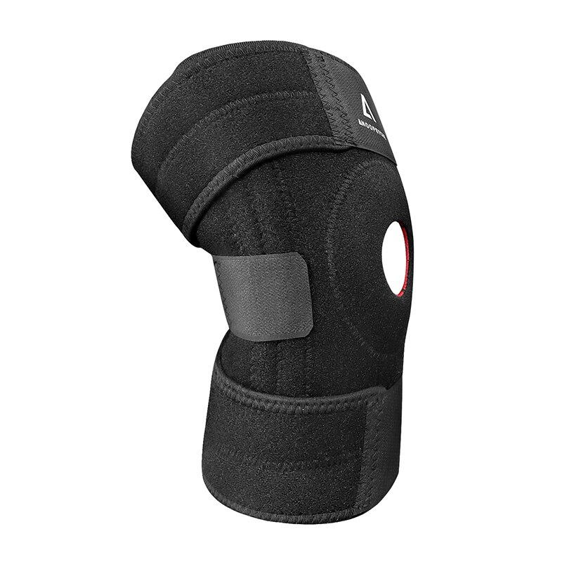 Outdoor Sport Kniebrace Verstelbare Ademend Kneepad Orthopedische Protector Band Met 4 Metalen Veren Voor Mannen Vrouwen Knie Ondersteuning