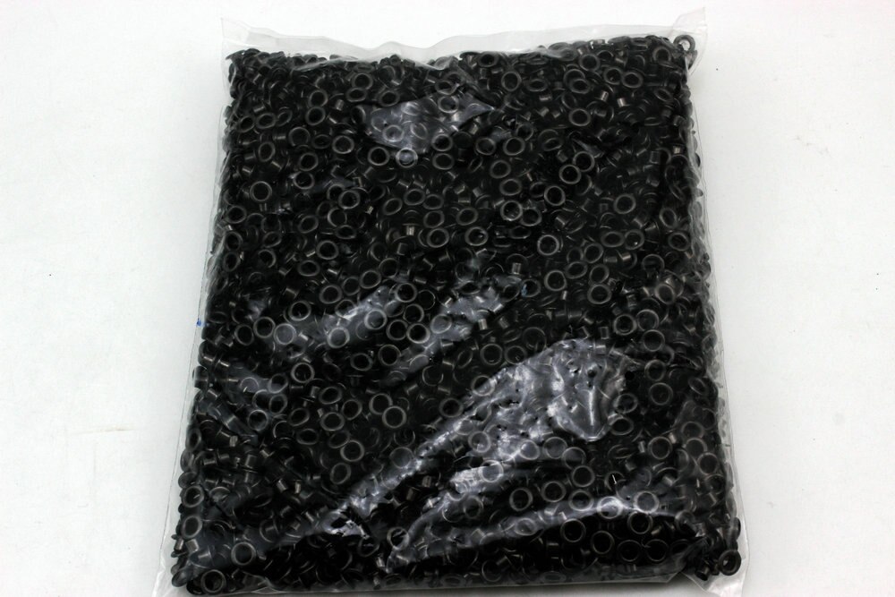 1000Set 4Mm Zwart Nikkel Metaal Koper Oogjes Knoppen Kleding Accessoire Handtas Bevindingen