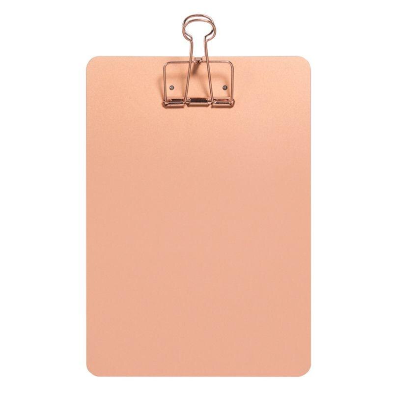 Metal Clipboard Writing Pad File Folders Document Holder School Stationery: Red
