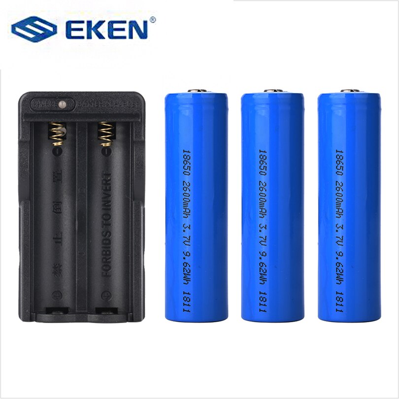 Originele EKEN 18650 batterij 2600 mAh en acculader