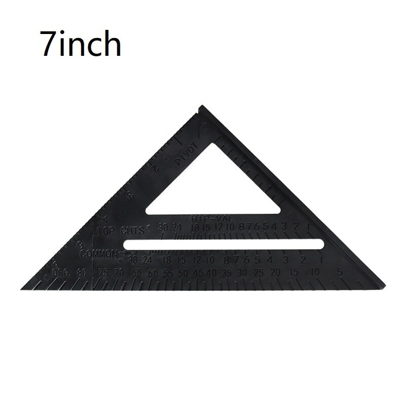 Triangle Protractor Aluminum Alloy Speed Square Measuring Ruler Miter For Framing Building Carpenter Woodworking Measuring Tools: G