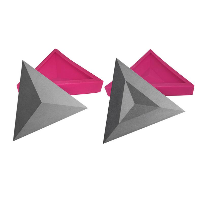 Geometric Wall Tile Concrete Silicone Molds TV Background Decoration Wall Brick Molds Silicone Forms For Wall Stone Handicraft