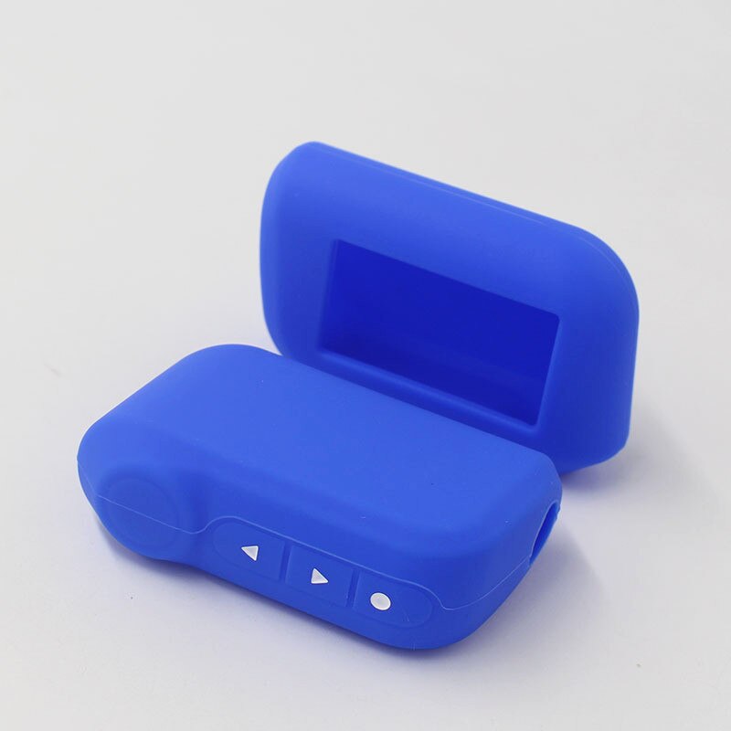 2-modo Chiave Custodia per Starline A63 A39 A36 A66 A96 Custodia protettiva di Silice Telecomando LCD Sistema di Allarme di Controllo portachiavi Sostituire Copertura: blu