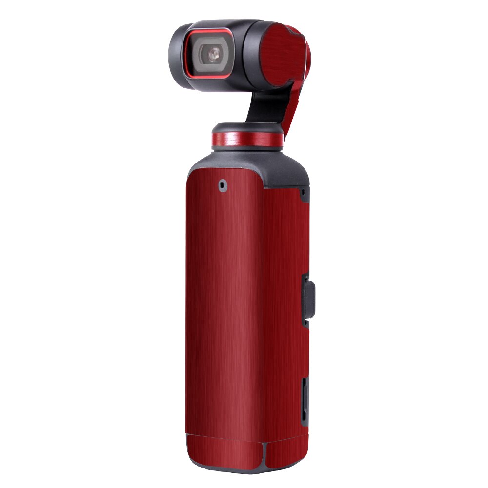 For DJI Pocket 2 PVC Stickers Protective Skin Film Scratch-proof Decals Accessories for DJI Pocket 2 Handheld Gimbal Camera: Rose Red