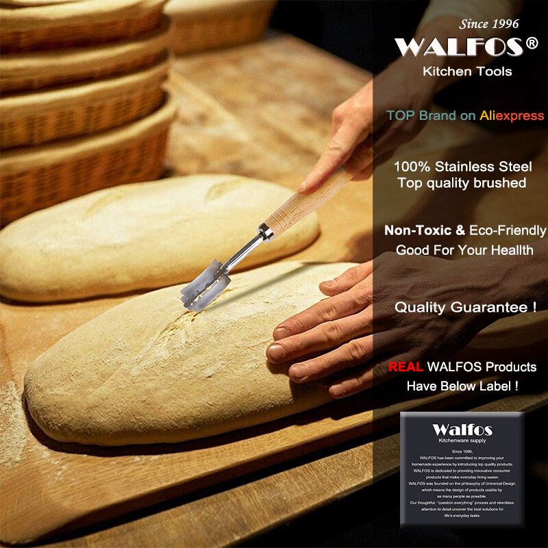 Walfos Brood Lame Europese Brood Arc Gebogen Brood Mes Western-Stijl Baguette Snijden Franse Toas Cutter Gereedschap