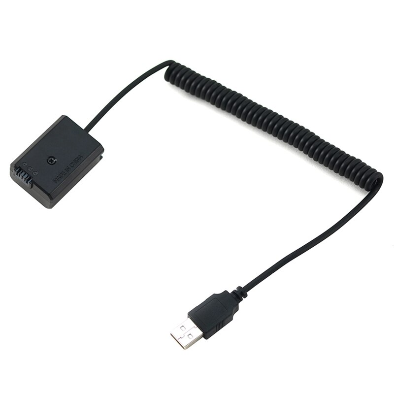 -usb-ladekabel np -fw50 dummy-akku federdraht für sony  a7 a7r a7s a7m a7ii a7 s 2 a7 m 2 a7 r 2 a6500 a6300 dc koppler