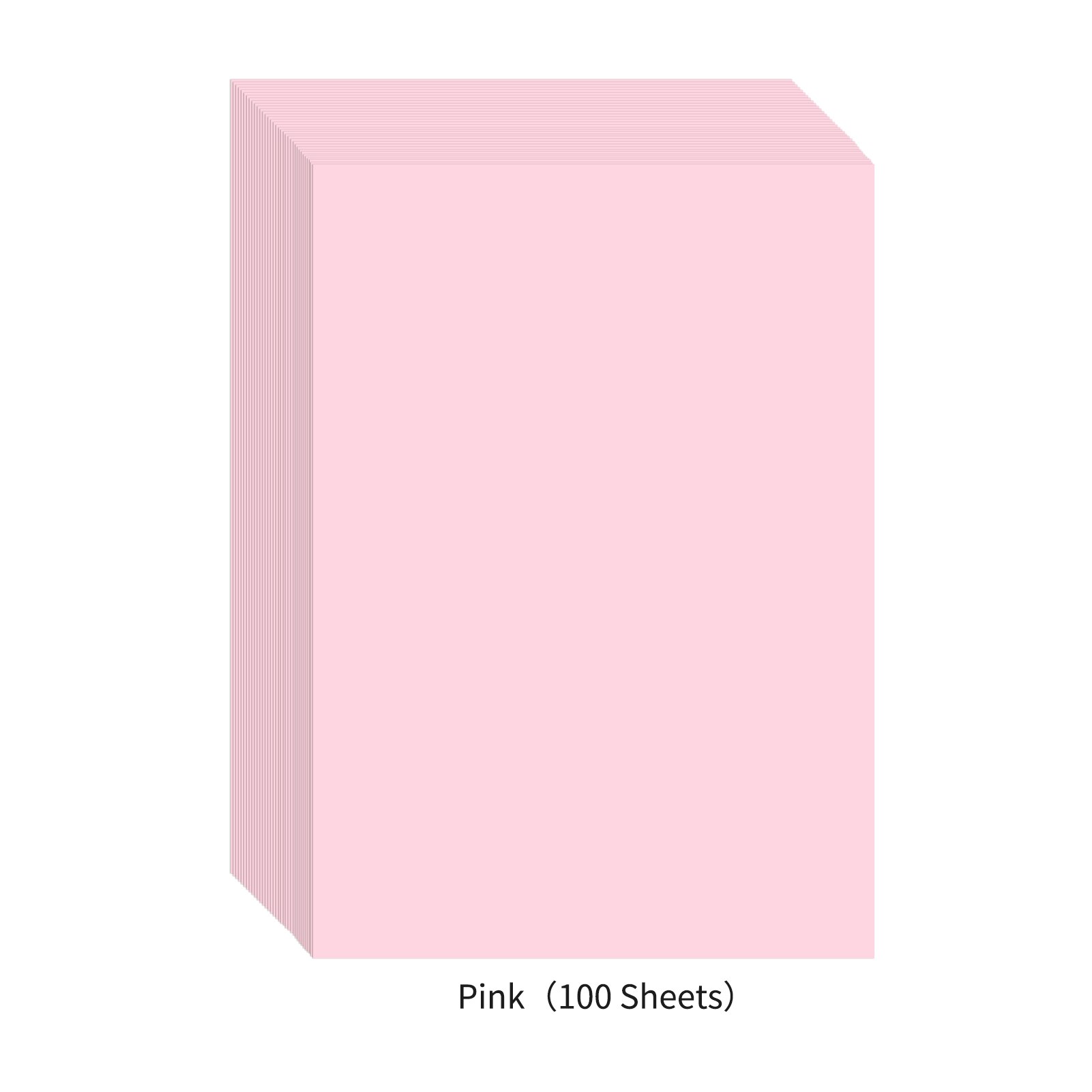 100 Sheets A4 Color Copy Paper 210x297mm/8.3x11.7in Printer Paper 70GSM for Copy Printing Writing Crafts & Art: Pink