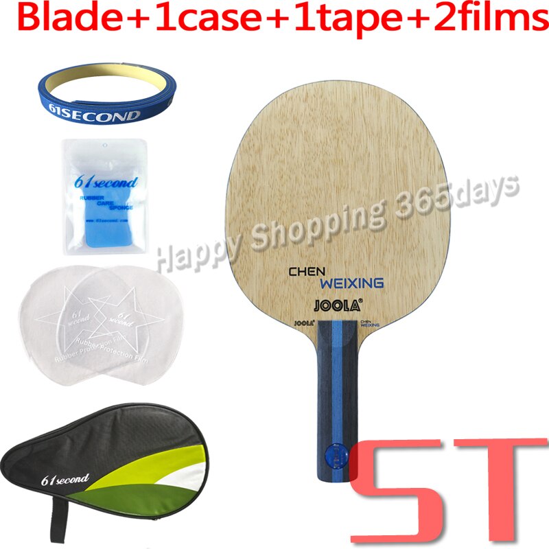 Joola CHEN WEIXING 7 Ply Defensive Play Table Tennis Blade CWX Chop Racket Ping Pong Bat: ST with case