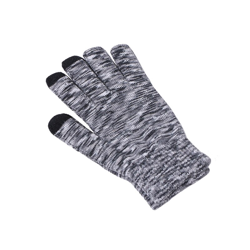 Winter Hat Scarf Gloves Set Solid Color Women Men Beanie Hats Warm Outdoor Knit Windproof Hat Hedging Cap With Lining Hats Bonet: Gloves C