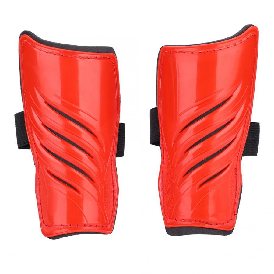 1 Pair Kid Football Shin Pads EVA Soccer Guards Leg Protector for Children Protective Gear Breathable Shin Guard Sports Safety: Red