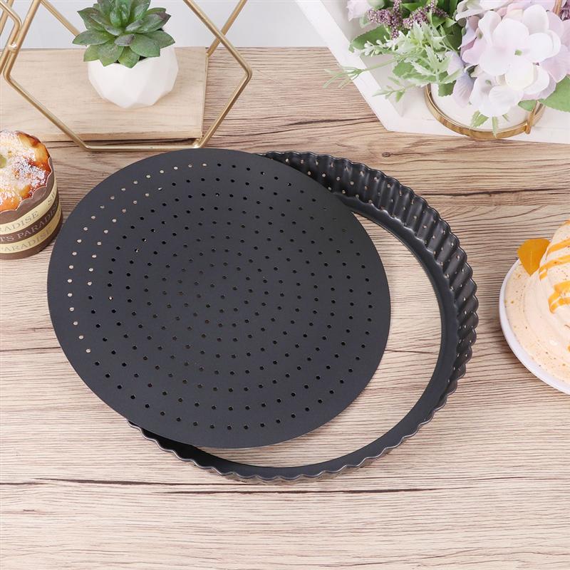 5/8/9Inch Non-stick Pizza Pan Met Gaten Ronde Vorm Bakken Taartvorm Verwijderbare Bodem pie Lade Bakvormen Gereedschap