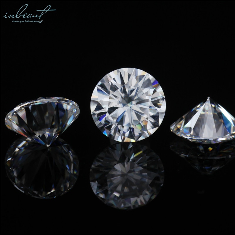 Brilliant Cut Pass Diamond Test 1 ct D Color Sparkling Loose Moissanite Round White Gemstone for Wedding Ring Classic Jewelry