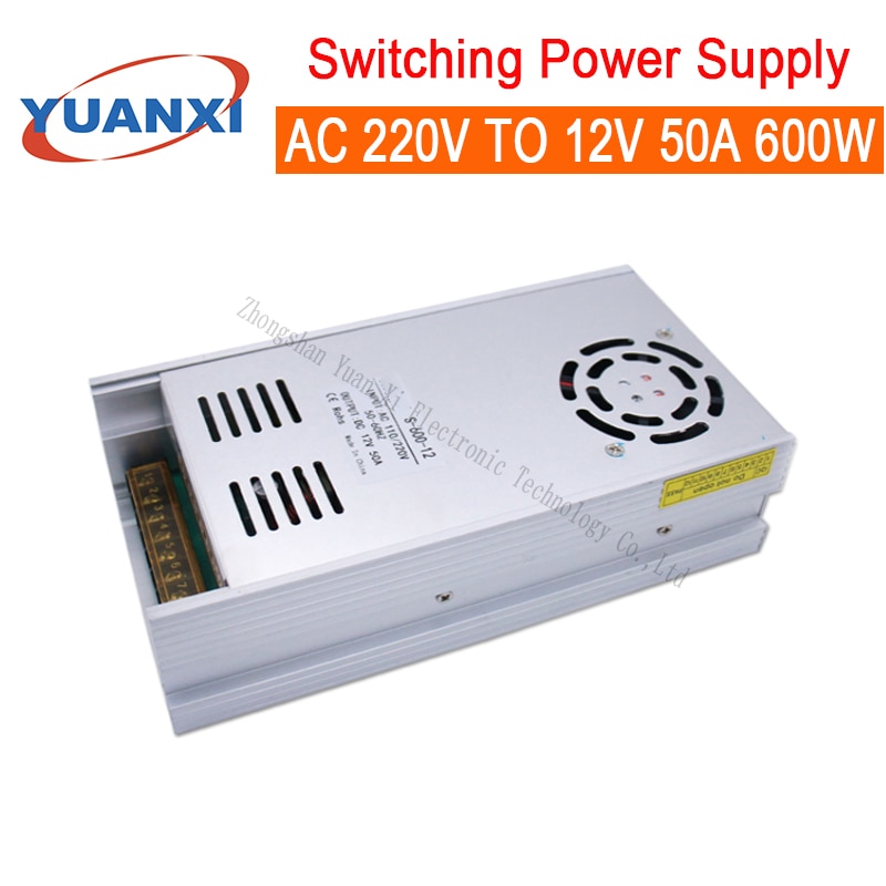 600W Switching Power Supply AC 110V-220V TO 12V 50A 600W