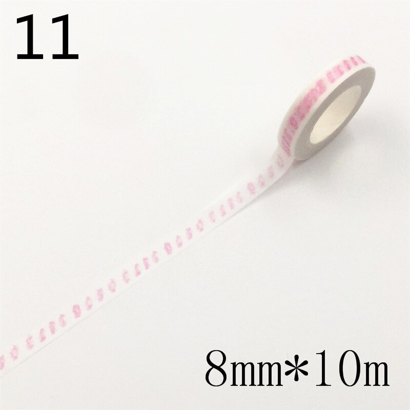 Basic pattern Decorative Adhesive Tape Masking Washi Tape DIY Scrapbooking Sticker Label School Office Supply: 11