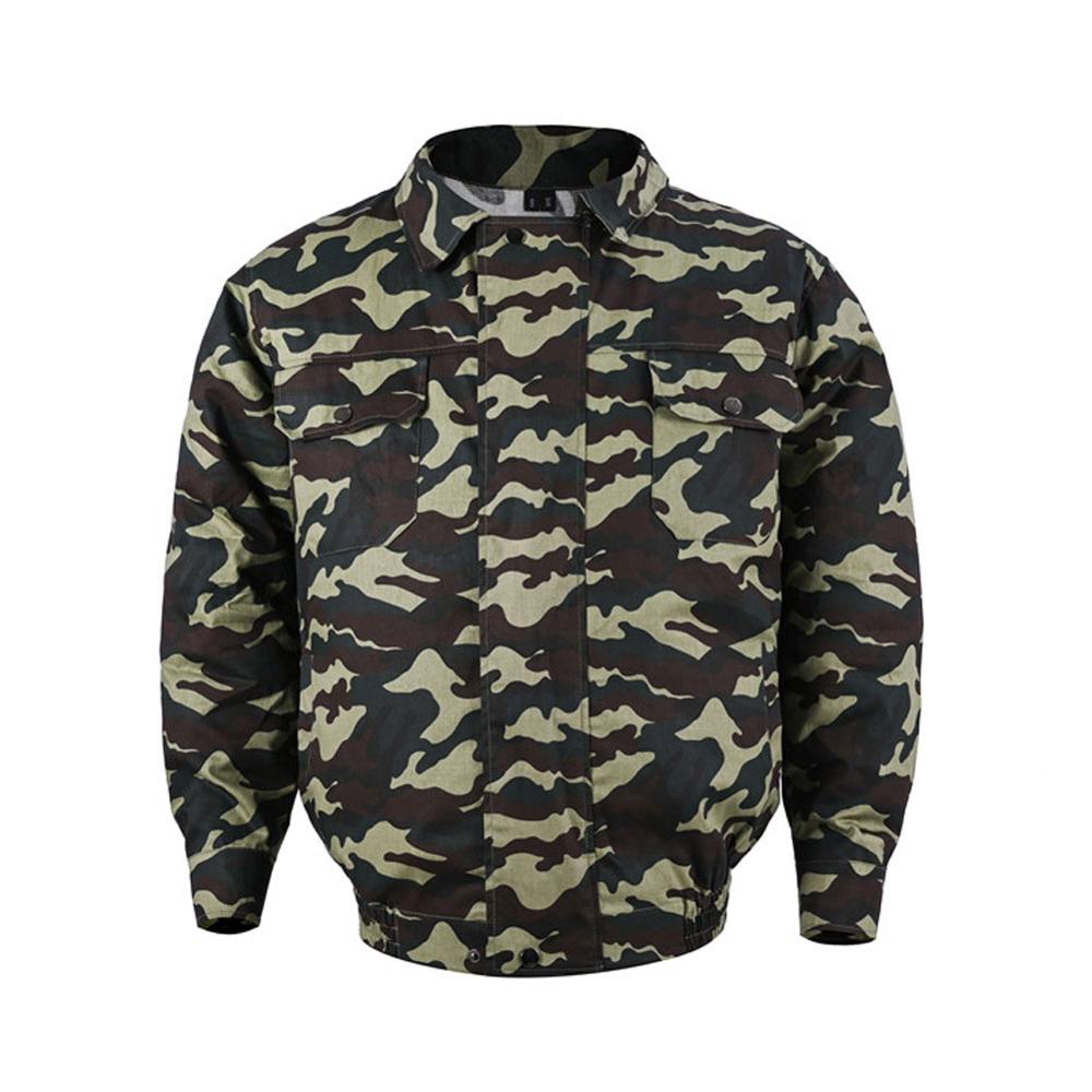 Sommer Kühlung klimaanlage Kleidung Kühlen Mantel Frauen Männer Jacke Fan Sommer draussen Klimatisierten draussen Angeln Kleidung: Tarnung L und XL