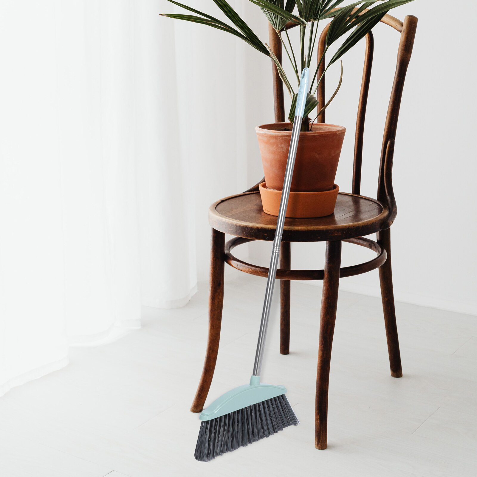 Lange Handvat Bezem Schoonmaak Bezem Huishoudelijke Cleaning Supply Metalen Handvat Bezem