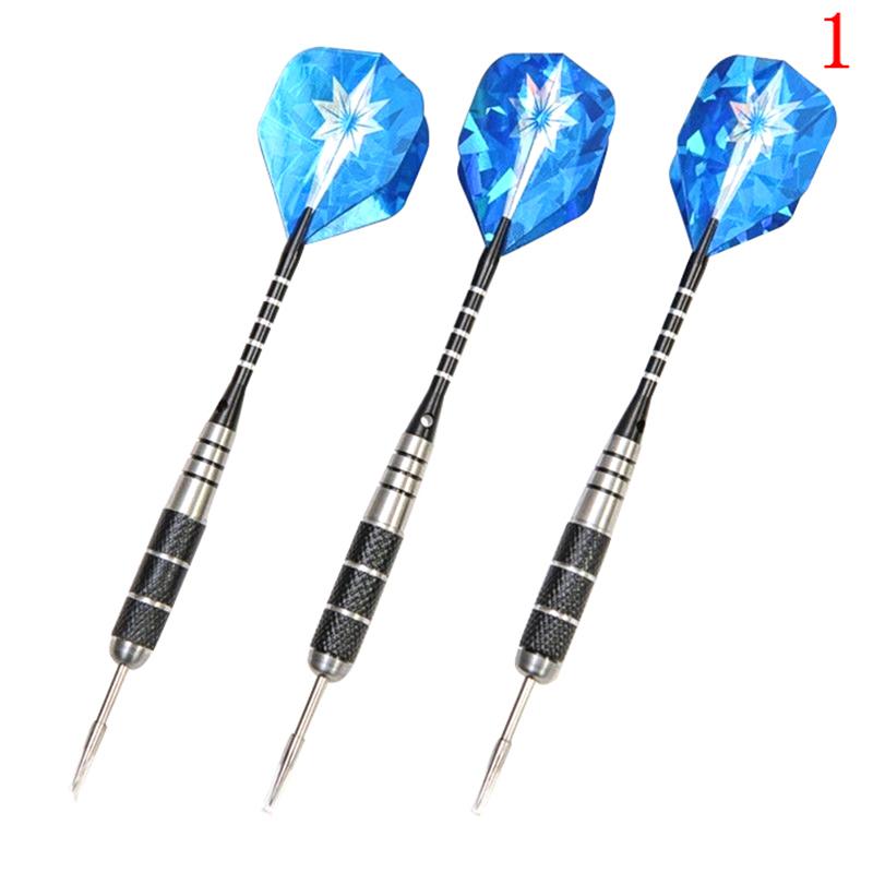 Freccette professionali dell&#39;ago dell&#39;acciaio del tungsteno di 3 pz/set 22g freccette con i voli E0w6 degli alberi del dardo di punta di sport: 1
