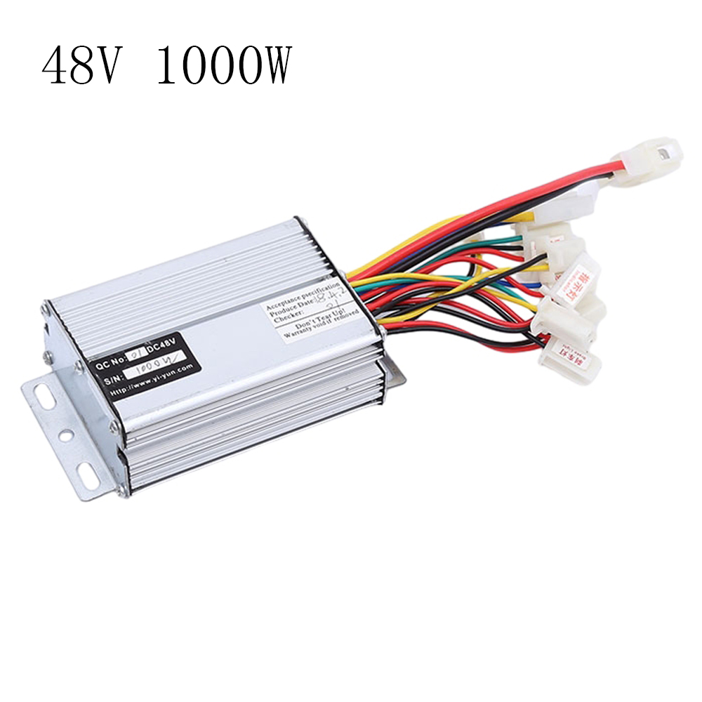Controlador de velocidad del Motor de 36V/48V y 1000W, controlador de cepillo para bicicleta eléctrica, controlador de velocidad de cepillo de 30A CC para piezas de bicicleta eléctrica, 1 ud.