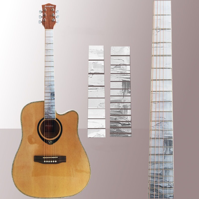 NEUE Gitarre Griffbrett Decals Inlay Aufkleber Gitarre Nacken Kopfplatte Guitarra Bass Ukulele Dünne Aufkleber Guitarra Zubehör: 7