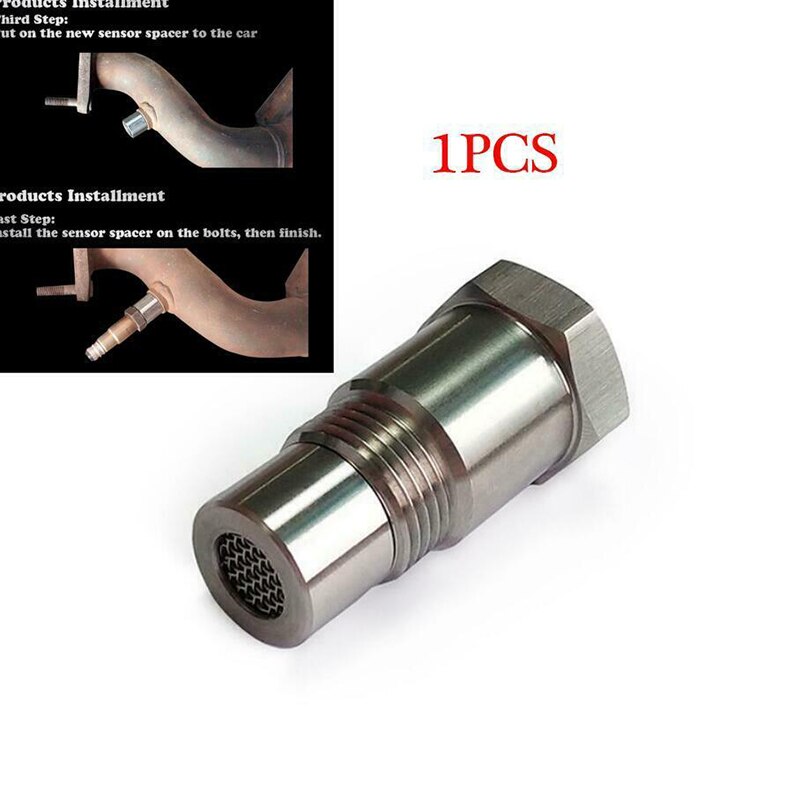 Car Oxygen Sensor Adapter O2 CEL Fix Check Engine Light M18*1.5 Catalytic Converters Exhaust