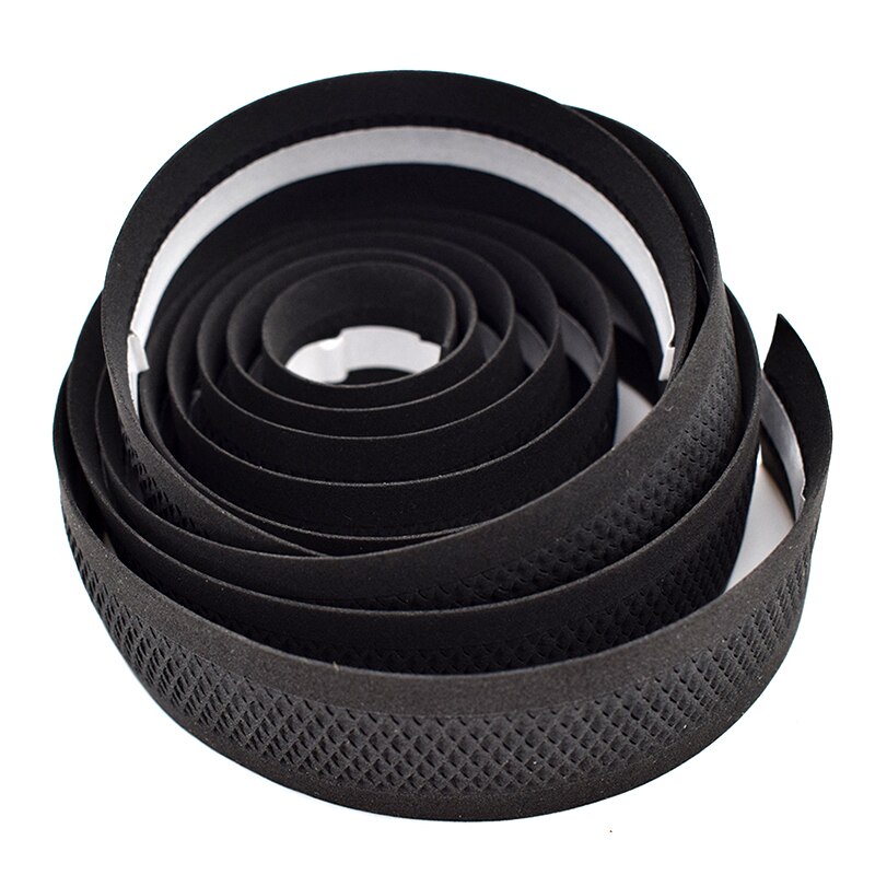 Fita de malha preta para guidão de bicicletas, faixa de couro para guidão de bicicleta de estrada promend, à prova d&#39;água e antiderrapante, material de eva macio, 75g