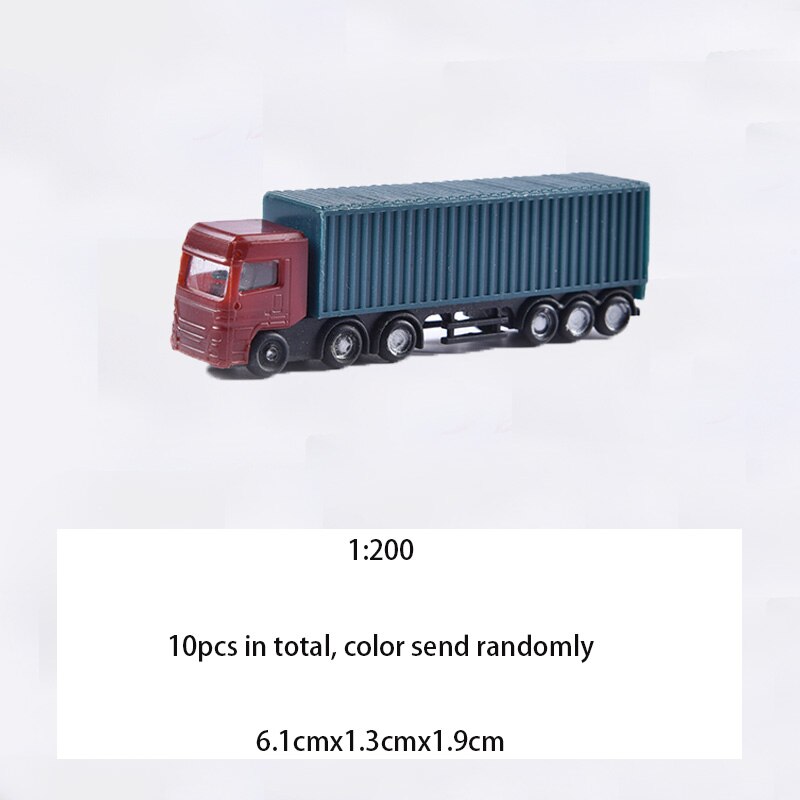 Nuovo 2 pc/10 pcs/50 pcs 1: 75 1:100 1:150 1:200 Modello in scala auto Camion Bus Building Treno modello di Layout treno ferroviario di modellazione: 10x truck 200 scale