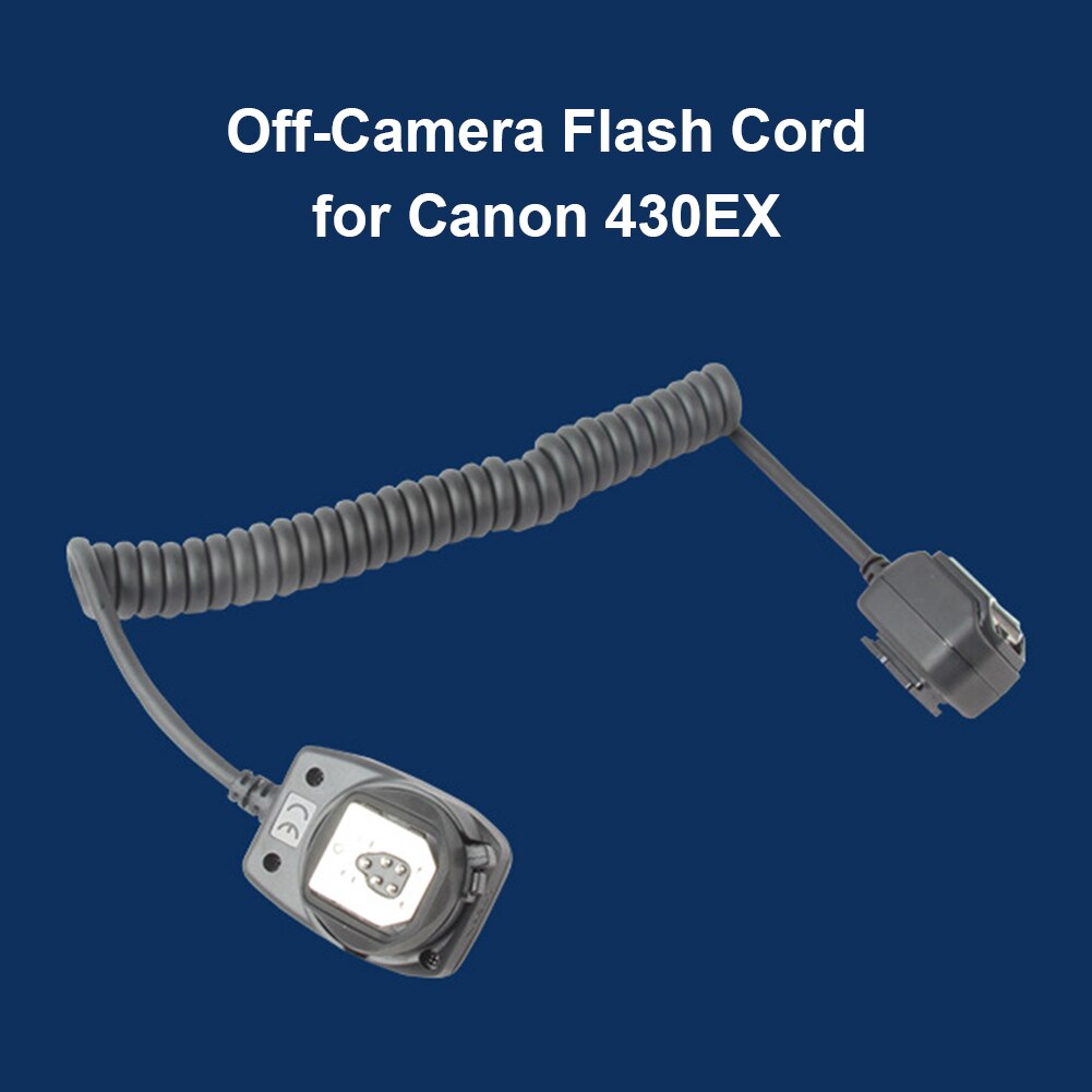OC-E3-Cable de extensión de cámara para Canon Nikon, accesorios para linterna de zapata , sincronización de Flash, 1,2 m