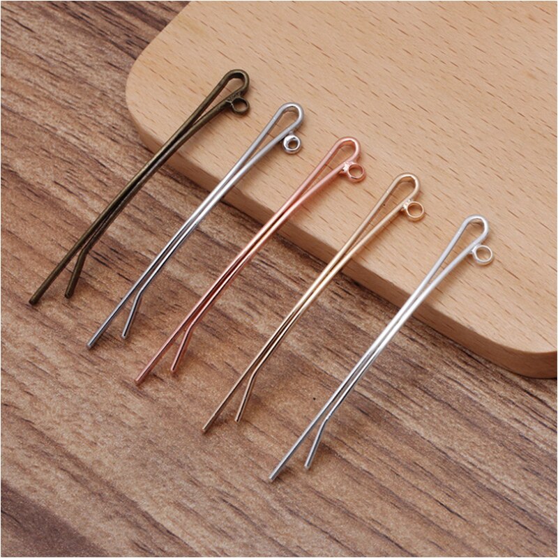 20Pcs 54Mm Een-Woord Haarspeld Haar Clips Haar Vorken Haar Pin Haarspeld Haar Dragen Bevindingen Voor Diy haarspelden Accessoires