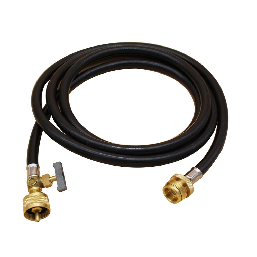 1lb 8 Feet Propane Tank Adapter Universal Torch Head Extension Hose with Flow Control Valve