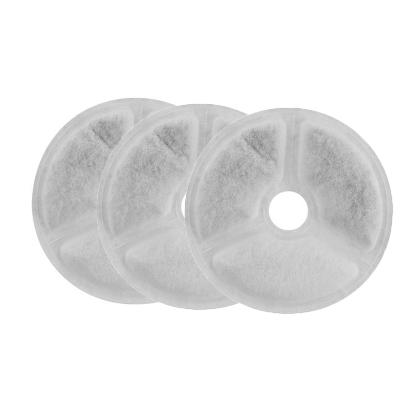 Automatic Drinking Water Fountain Pet Supplies Drinking Bowl with Infrared Motion Pet Water Filter Dispenser Cat Water Fountain: 3pc Filter element