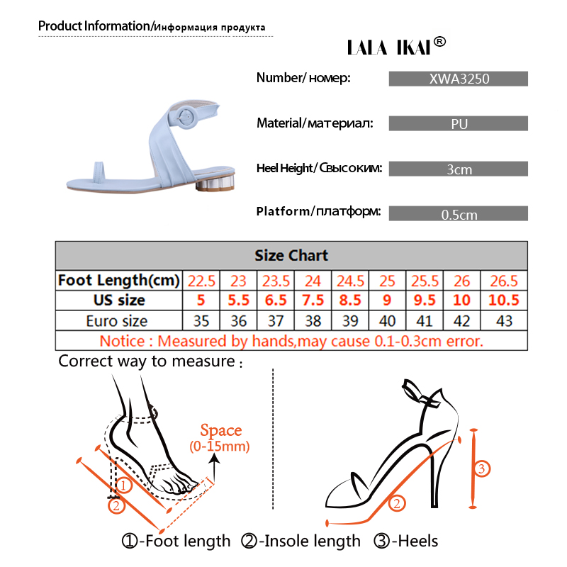 Lala ikai kvinder afslappet sommersko pu læder ensfarvet spændestrop lave hæle damer sandaler chaussures femme 014 a 3250-4