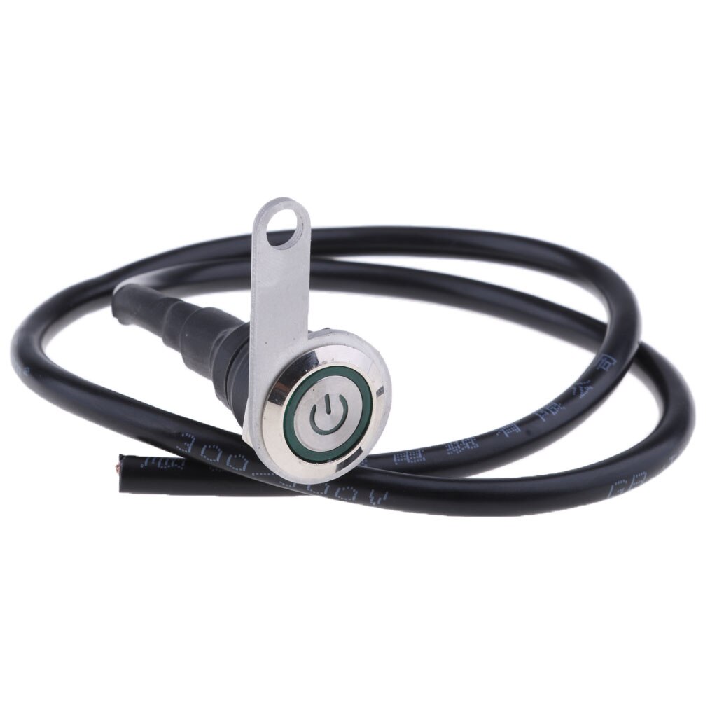 12v 10A Motorcycle Handlebar Switches 1inch 25mm Headlight On/Off Switch with LED indicator (Blue): Green