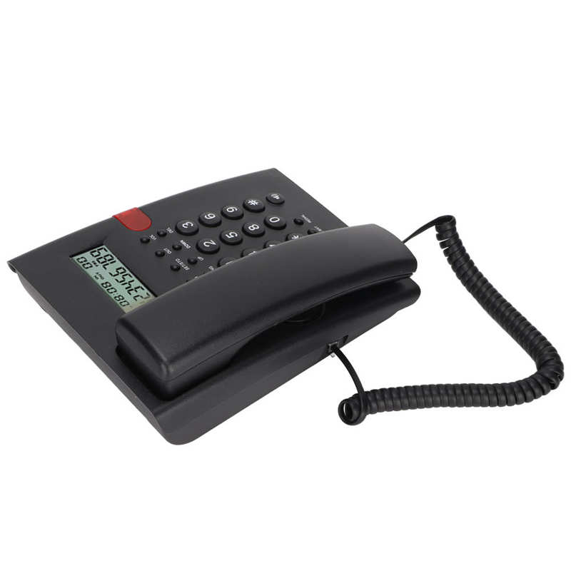 Home Landline Phone Desktop Corded Fixed Phone with Caller ID Display Hands Free Calling Wired Phones for Home Office Hotel