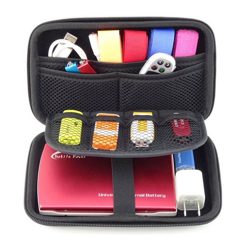 Hdd Opbergdoos Case Shockproof Beschermende Draagbare Externe Behuizing Tas Shell Met Rits Voor 2.5 Inch Anti-Statische Harde schijf