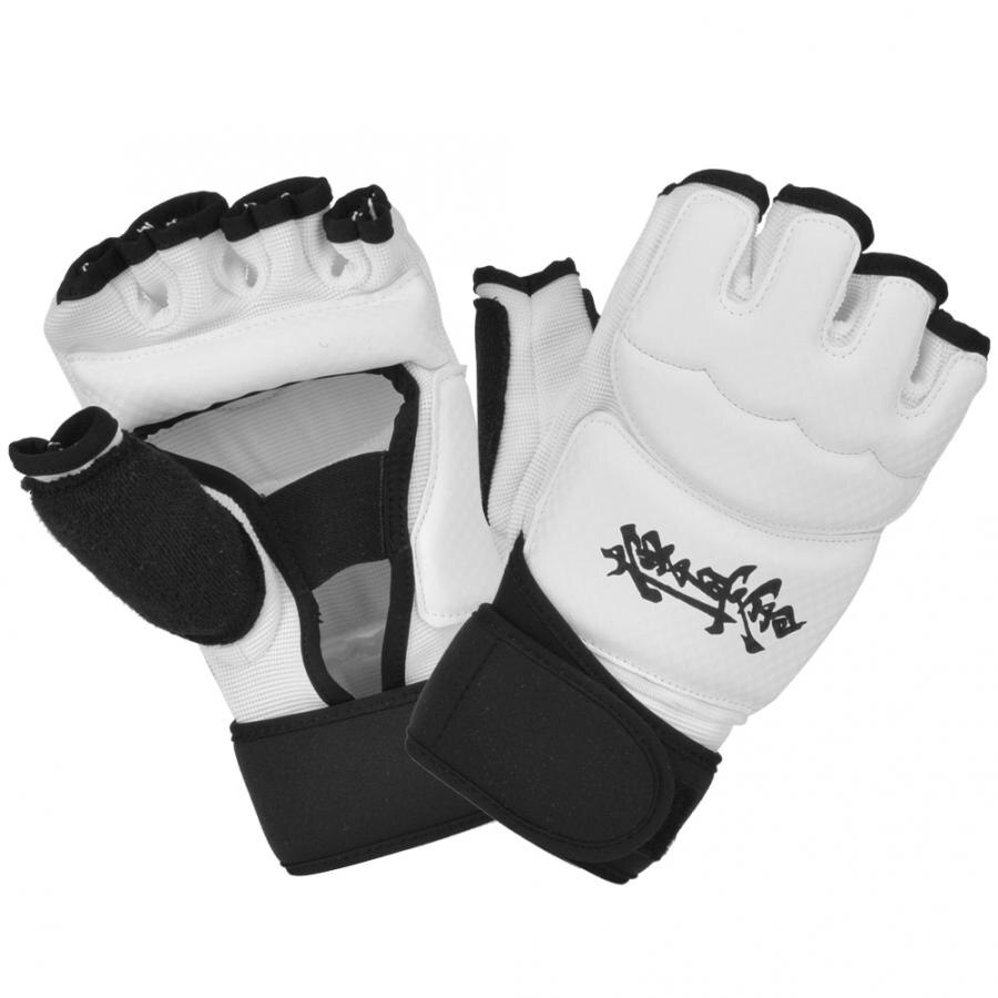 Een Paar Halve Vinger Handschoenen Van Taekwondo Bokshandschoenen Taekwondo Hand Protector Voor Sport Training Fitness Kickboksen